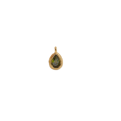 Birthstone Peridot (August) Teardrop Charm (Tiny)