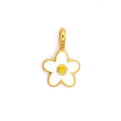 White Daisy Flower Charm (Small)