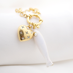 White Fish Charm (Large)