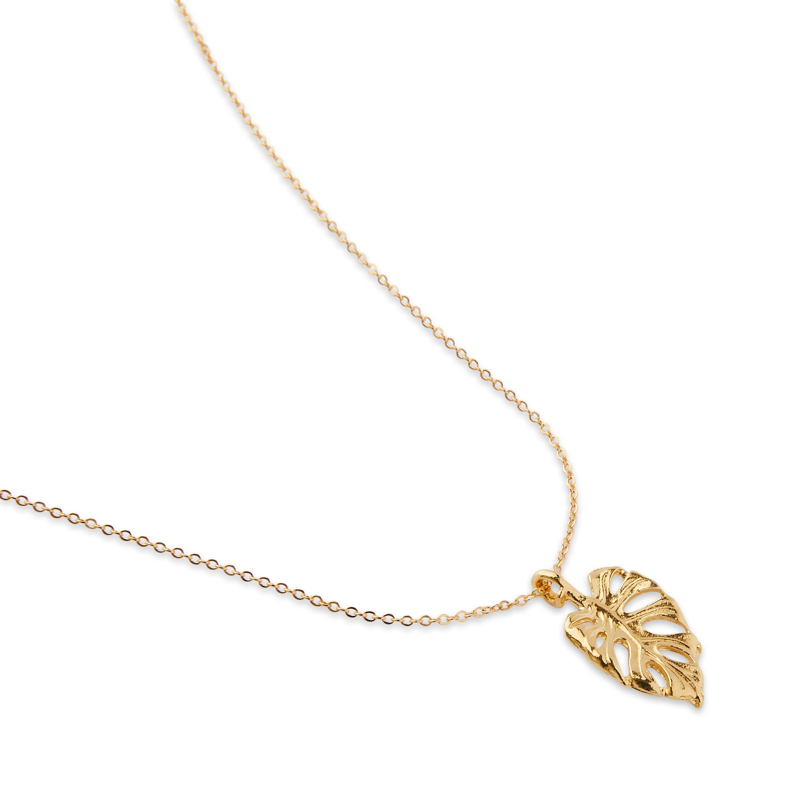 monstera necklace Monstera Necklace Silver / 18