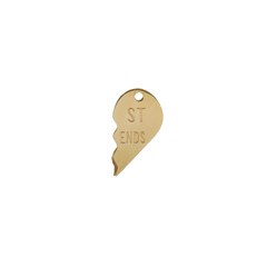 Best Friends Heart Charm (Medium) (Right Side)