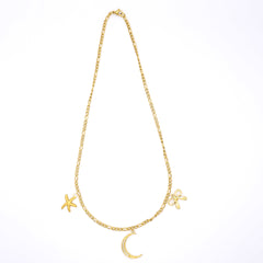 CZ Crescent Moon Charm (Large) - Waterproof