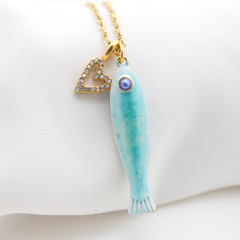 Blue Fish Charm (Large)