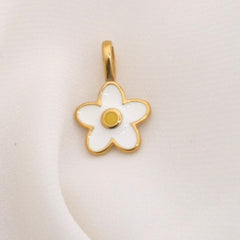 White Daisy Flower Charm (Small)