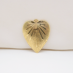 Sunburst Heart Charm (Large)