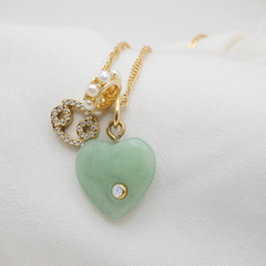 Green Heart Charm (Medium)