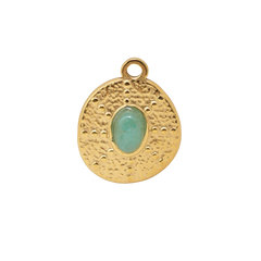 Teal Medallion Charm (Medium)