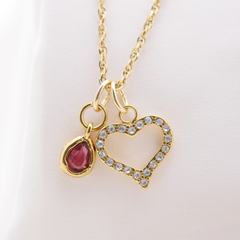 Open CZ Heart Charm (Medium) - Waterproof