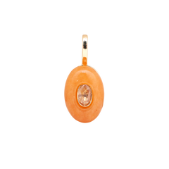 Orange Oval Stone Charm (Medium)