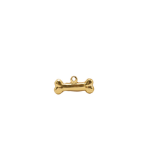 Gold Dog Bone Charm (Small) (Waterproof)