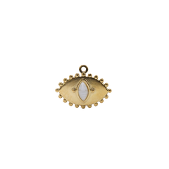 Mother of Pearl Evil Eye Charm (Medium)