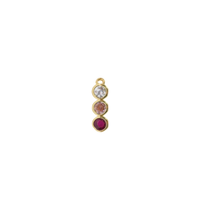 Gold Ombre Gemstone Drop Charm (Small) (Waterproof)