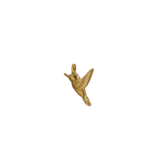 Gold Hummingbird Charm (Small) (Waterproof)