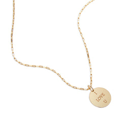 Necklace Circle Pendant to Engrave