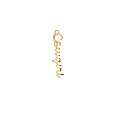 Gold Script "Cowgirl" Charm (Large) (Waterproof)