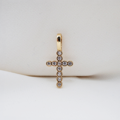 Crystal Cross Charm (Small)