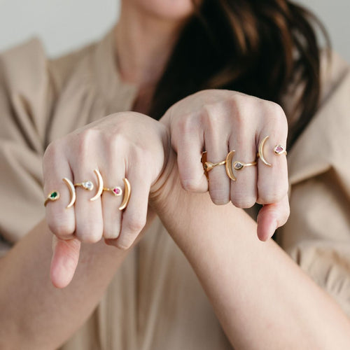 Erin (adjustable - birthstone) Ring