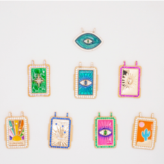 Desert Cactus Rectangle Charm (Large)