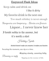 Flask to Personalize Engrave