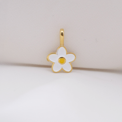 White Daisy Charm (Small - Tiny) - Waterproof