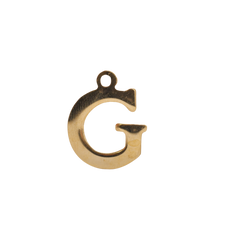G - Gold Block Letter Charm (Large)