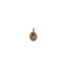 Birthstone Alexandrite (June) Teardrop Charm (Tiny)
