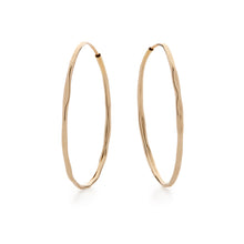 Load image into Gallery viewer, Nina (Sleeper) Hammered Hoop Earrings
