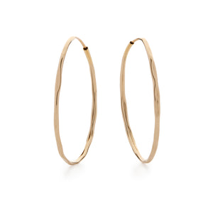 Nina (Sleeper) Hammered Hoop Earrings