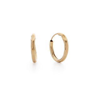 Nina (Sleeper) Hammered Hoop Earrings