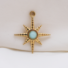 Blue North Star Charm (Large) - Waterproof