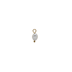 Gold Pearl Drop Charm (Tiny) (Waterproof)