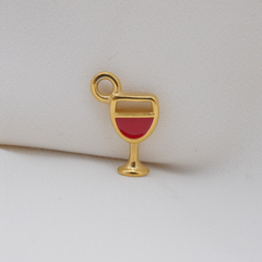 Red Wine Glass Charm (Small) - Waterproof