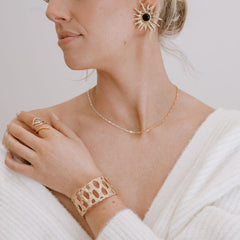 Ruth (starfish) Earrings Black Onyx