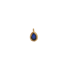 Birthstone Sapphire (September) Teardrop Charm (Tiny)