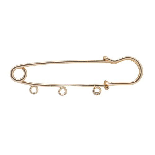 Safety Pin Brooch Charm Holder
