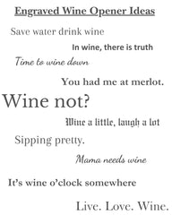 Wine Opener to Personalize Engrave