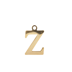 Z - Gold Block Letter Charm (Large)