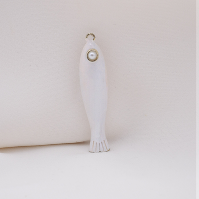 White Fish Charm (Large)