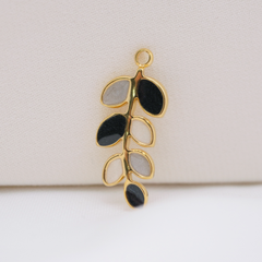 Black and Grey Branch Charm (Medium) - Waterproof