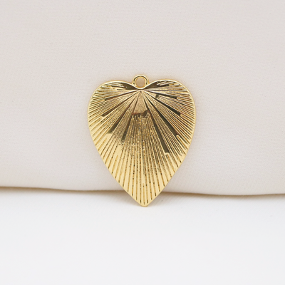 Sunburst Heart Charm (Large)