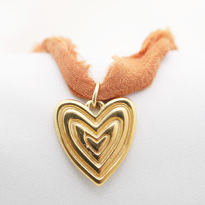 Layered Heart Charm (Large)