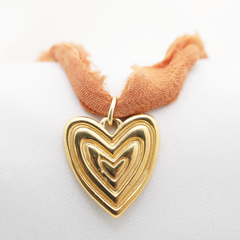 Layered Heart Charm (Large)