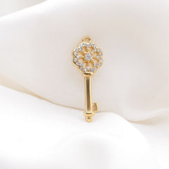 CZ Key Charm (Large)