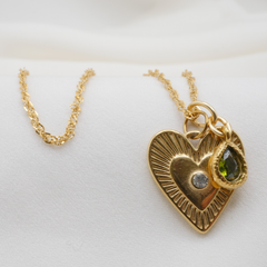 Birthstone Teardrop Charm (Small-Tiny)