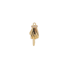 Middle Finger Charm (Small) waterproof