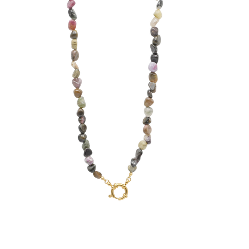 Multicolor Natural Stone Necklace