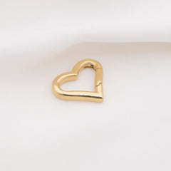 Heart Clasp (Large) - I suggest 3 or less charms for this carabiner