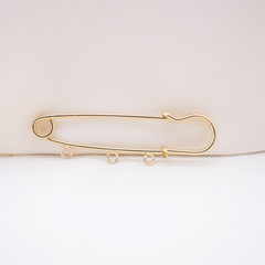 Safety Pin Brooch Charm Holder
