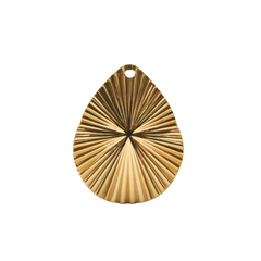 Gold Sunburst Teardrop Charm (Large) (Waterproof)