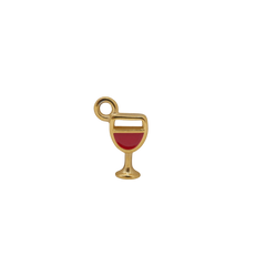 Red Wine Glass Charm (Small) - Waterproof